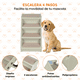 thumbnail image 2 of Escalera para Perro de 4 Pasos Antideslizante Plegable Gris, 2 of 8