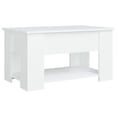 thumbnail image 3 of vidaXL Coffee Table White 79x49x41 cm Engineered Wood, 3 of 5