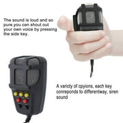 Electronic Loud Car Warning Alarm Motorcycle Horn PA Speaker With Microphone