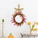 thumbnail image 1 of Anillo De Plástico Corona floral artificial de primavera de 30 cm para puerta, pared, interior y exterior, decoración navideña (1 unidad) JASKFLY, 1 of 8