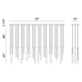 thumbnail image 3 of Eurofase 46814-036 Santana 30-Light 72 in. Satin Nickel Chandelier, 3 of 3