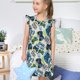 thumbnail image 4 of Balery Game All Day Camisón de princesa para niñas, pijama de algodón con mangas abullonadas, suave y bonito.-Medium, 4 of 6