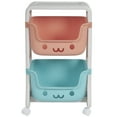 thumbnail image 4 of neatfreak! kids 2-Tier Rolling Storage Cart, Plastic, 4 of 10