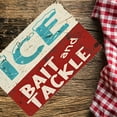 thumbnail image 6 of Vintage Metal Sign Ice Bait Tackle Fishing Decor - Universal Holiday Rustic Frameless Metal Sign for Marina, Shop, Lake House, Cottage, Cabin - Outdoor Fishing Lover Gift, 12x16 inch, 6 of 6