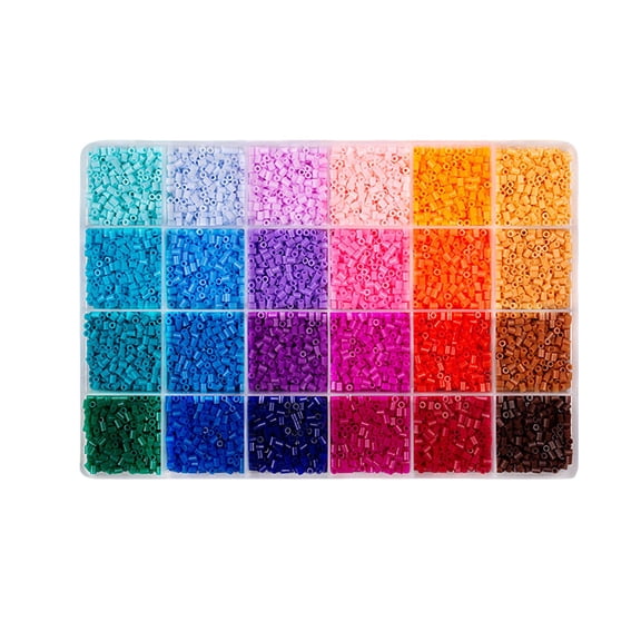 Melting Beads for Crafts - 24 Color Fuse Beads Set 2.6mm BB, DIY Art Jewelry Making Supplies