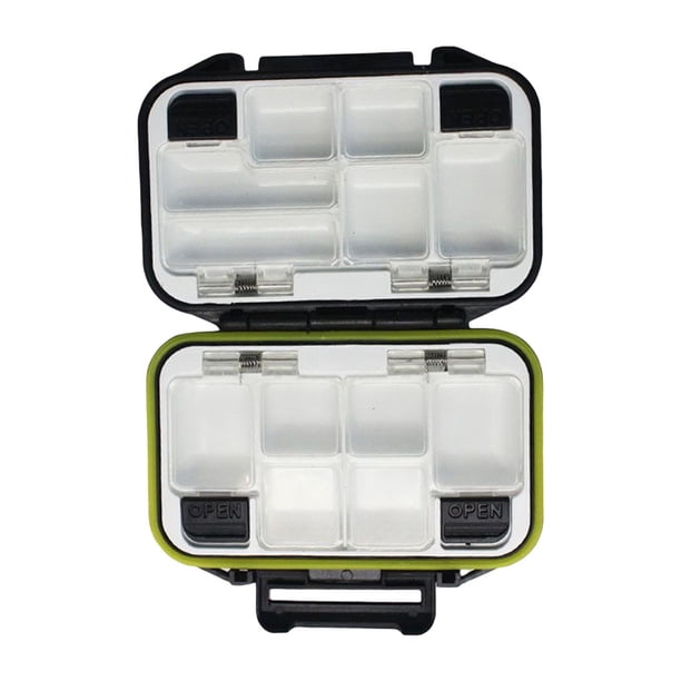 Caja portátil Wosthever de plástico ABS para equipo de pesca color negro