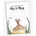 thumbnail image 4 of Inkdotpot Advice & Well Wishes For The Mr and Mrs, Safari Wedding Advice Cards, Guestbook Alternative Pack of 50, 5X7 Inches, 4 of 8