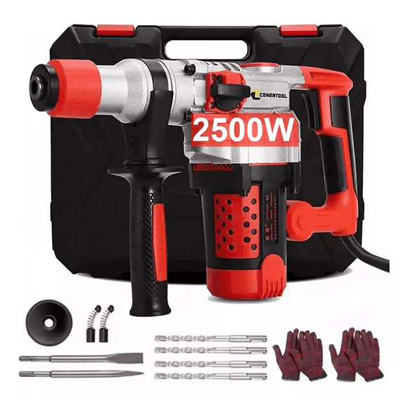 Rotomartillo Cincelador Perforador Sds Industrial 2200w rOJO/pLATA