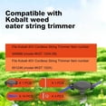 thumbnail image 5 of KST120X Trimmer Blade and Cover Caps Kit Fit for Kobalt KST120X-06 KST2040-06 and Kobalt 40v Max Dual-Line Trimmer Include 8 Quickload Blades+4 Screws +1 Trimmer Head, 5 of 6