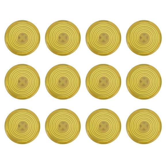 FYBTO 12pcs Arcade Button Cover Replace Mechanical Push Button Cover for Kailh for Cherry for TTC for Akko for Glorious Switches Yellow-090701