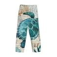 thumbnail image 5 of Junzan Men'S Pajama Pants Watercolor Sea Turtle Sleepwear Pants Pj Bottoms Drawstring And Pockets, 5 of 9