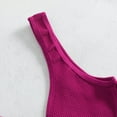 thumbnail image 4 of Gpoecd Womens Athletic Tank Tops Ribbed Workout Yoga Racerback Camisole Lightweight Wicking Activewear Top Camisole with Built In Bra Red,M, 4 of 8