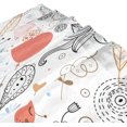 thumbnail image 3 of FREEAMG Cat Bird Flower Illustration Cartoon Shower Curtain Set, with Rug and Shower Curtain, Waterproof and Durable, with Hooks, Bathroom Decoration, 60x72in, 3 of 7