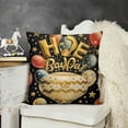 thumbnail image 2 of YINGXI  Throw Pillow Cover,Birthday Gift Fireworks Party Cushion Case Decoration for Sofa Couch Farmhouse 18x18in, 2 of 5