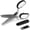 Black and white, variant on 5 Cooking Scissors Rusts Steel Kitchen Shears with Cover For Fast Chopping And Shredding Tasks