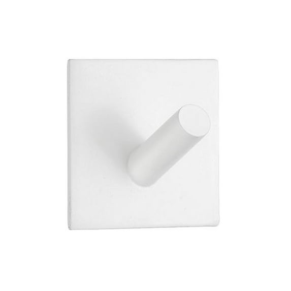 Self-Adhesive Hook White Stainless Steel BX1092