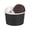 Black, variant on Coppetta 3 oz Round White Paper To Go Cup - 3" x 3" x 1 3/4" - 200 count box