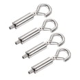 thumbnail image 1 of Unique Bargains 5mm Open Picture Hanging Wire Hook Electroplating Copper Hooks 4Pack, 1 of 5