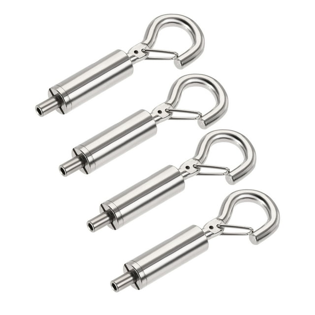 Unique Bargains 5mm Open Picture Hanging Wire Hook Electroplating Copper Hooks 4Pack