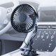 thumbnail image 5 of Ventilador de coche USB, 3 velocidades, portátil, base ajustable, giro de 360 grados, 5 of 9