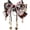Black, variant on Hzzsbu Large Bow Hair Clips with Hot Cherry Blossom Pendant, Lolita Pearl Tassel Edge Clip Barrette Hair Fastener Accessories for Women