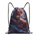 thumbnail image 1 of Fotbe Lazy Stone Bear Bolsa Mochila con Cordón Estampada, Bolsa de Gimnasio Deportiva, Bolsa Cinch, Bolsa con Cordón para Hombres y Mujeres-Medium, 1 of 6