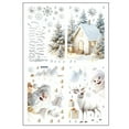 thumbnail image 4 of EUDIDV Xmas Decorative Stickers Christmas Snowflake Wall Stickers Decoration Mirror Door Stickers Holiday Decals, 4 of 7
