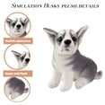 thumbnail image 3 of Cute Husky Dog Plush Toy Simulation Stuffed Soft Animal Pet Dog Pillow Christmas Gift, 3 of 4