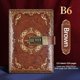 thumbnail image 1 of Cuaderno Quinlirra Vintage B6 con contraseña, diario con cerradura, papelería para estudiantes, tamaño B6, estilo retro, con contraseña, regalo para mujeres y hombres., 1 of 8