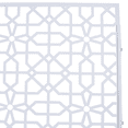 thumbnail image 6 of Tcbosik Metal Privacy Screen for Indoor & Outdoor, 48"W x 76"H Freestanding Decorative Divider, Privacy Fence for Patio, Garden, Backyard, White, 6 of 8