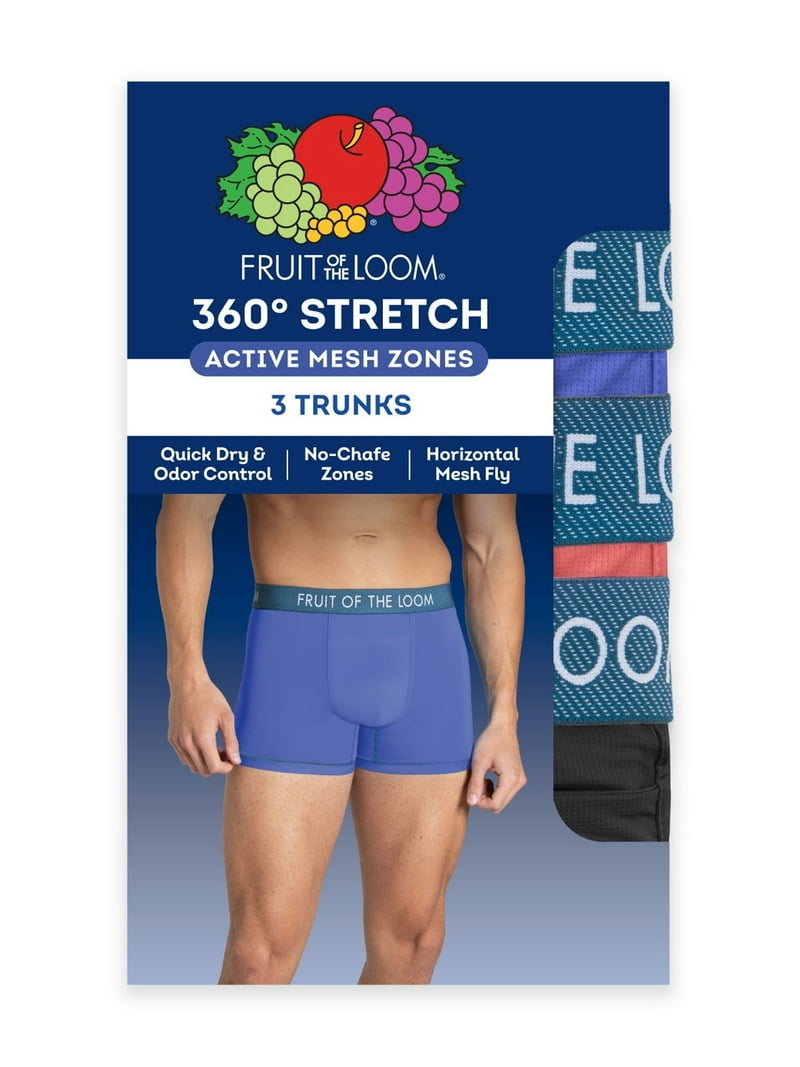 Fruit of the Loom Men's 360 Stretch Performance Active Mesh Zones