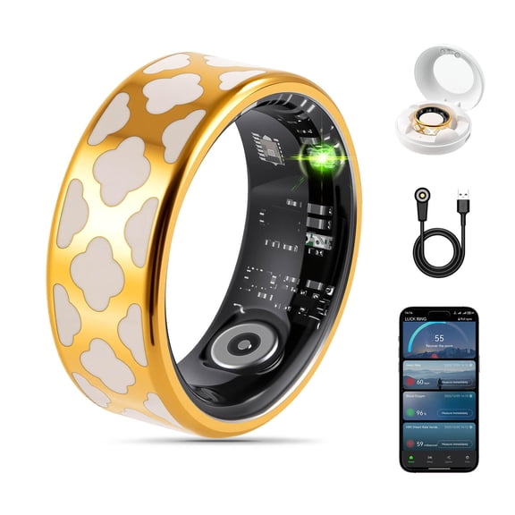 Monitor de actividad física Smart Health Ring FAHKNS, esmalte para medir la frecuencia cardíaca