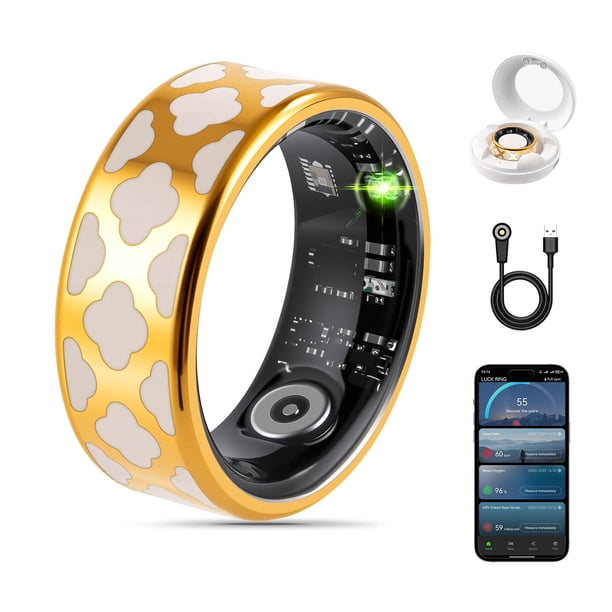Monitor de actividad física Smart Health Ring FAHKNS, esmalte para medir la frecuencia cardíaca