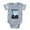 Heather Gray, variant on - Graphic Wolves - Cute Infant Baby Football Bodysuit