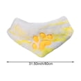 thumbnail image 2 of Jiibva Furry Cat Paw Print Scarf - Plush Fleece Neck Warmer for Convention, Winter Warm Wear, 2 of 7