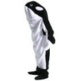 thumbnail image 3 of Wearable Whale Blanket Onesie for Adult Hoodie Super Soft Comfortable Whale Costume Animals Sleeping Bag, 3 of 6