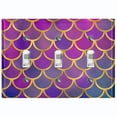 thumbnail image 1 of Metal Light Switch Plate Outlet Cover Mermaid Purple MER004, 1 of 13