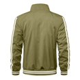 thumbnail image 5 of Yungyresw Track Jacket Stripe Sleeves Bomber Zip Up Striped Jacket Slim Fit for Autumn Wear Sports, 5 of 7