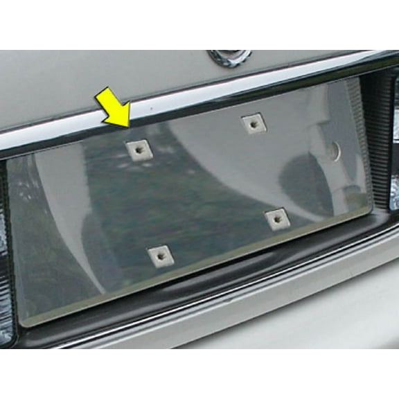 Stainless License Plate Bezel 1Pc Fits 2000-2005 Cadillac DeVille LP40245 QAA