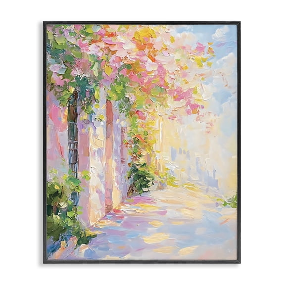 Stupell Industries French Country Quaint Village Home Black Framed Giclee Art, 11 x 14, by Creative Studio