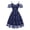 Navy, variant on Women's Summer Dresses Cocktail Sundress Cute A Line Dress Midi Spring Casual Deep V Neck Fitted Lace Navy Large