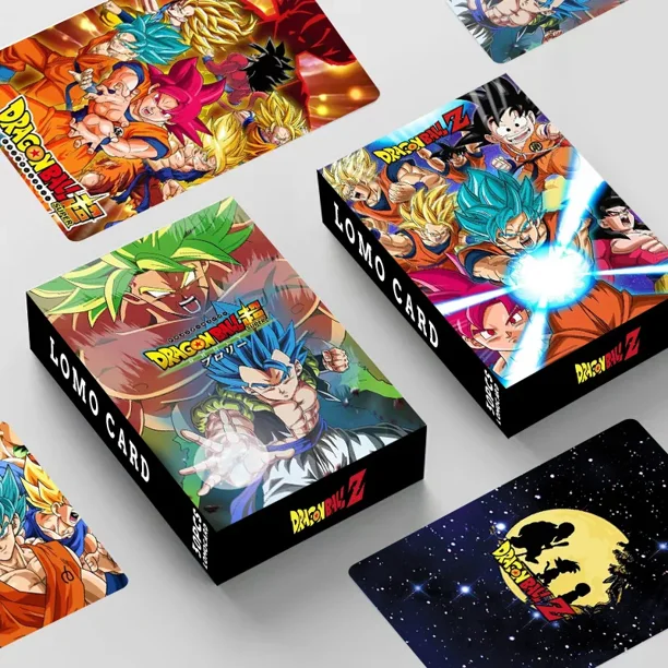 30 cartas alrededor de la colección de anime Super Sayajins Dragon Ball Z / GT / Super Goku LOMO card boxed toy gift para niños3468