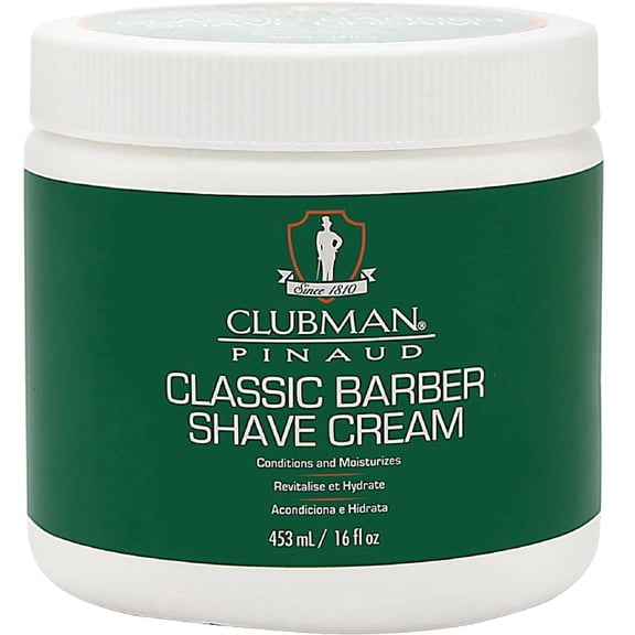 Clubman Pinaud Classic Barber Shave Cream 16 oz (Pack of 4)