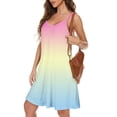 thumbnail image 6 of Jzuxvd Womens Spaghetti Strap Dress Summer Dresses Beach Cover Ups Casual Sundresses with Pockets Pink2 XXL, 6 of 7