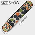 thumbnail image 3 of Yayeee Double Oven Mitt Kitchen Heat Resistant Baking 35" x7" Quilted Glove, Black Clover Pattern, 3 of 6