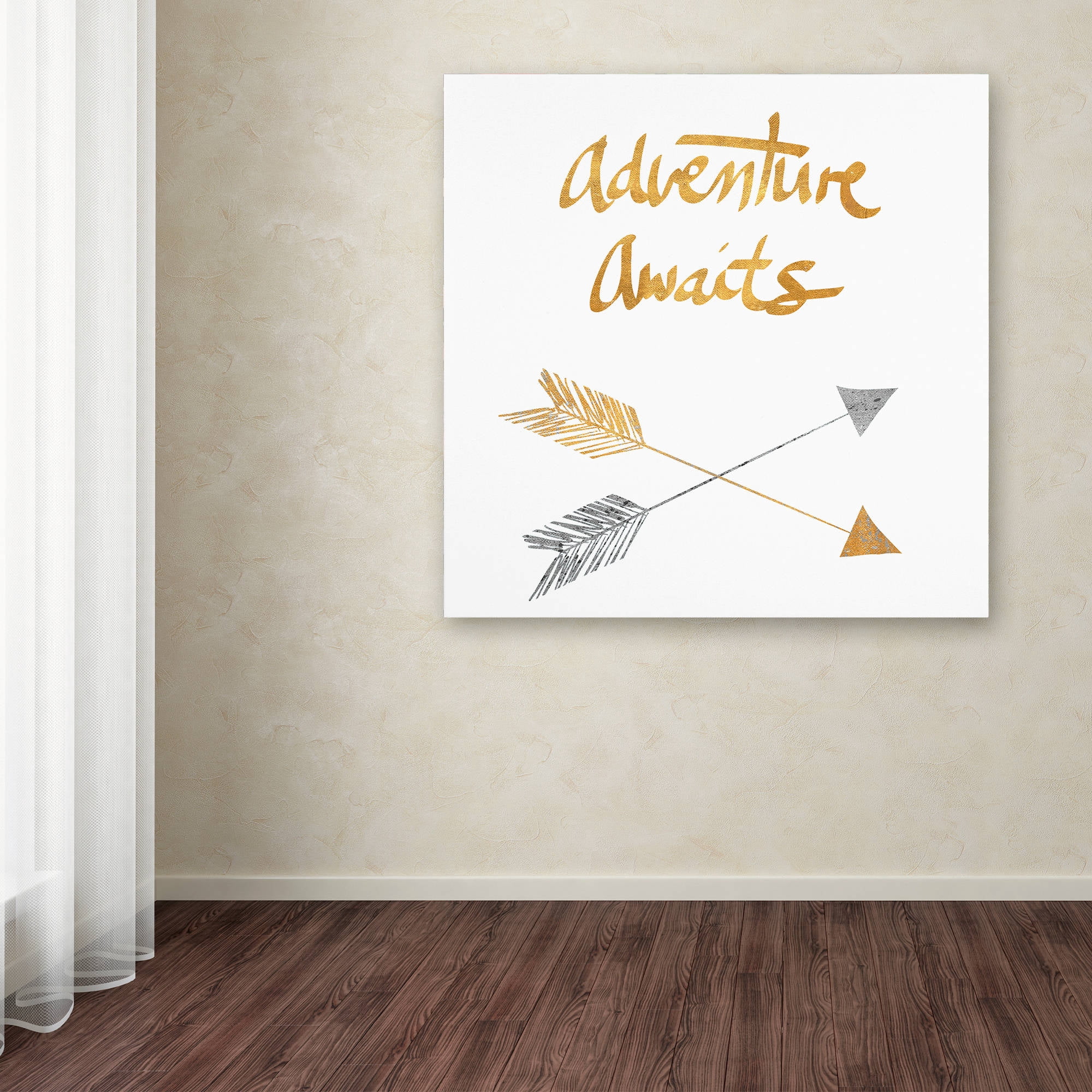 Trademark Fine Art "Adventure Arrows" Canvas Art by Lisa Powell Braun