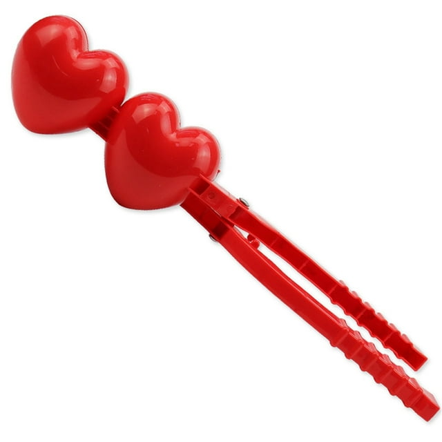 Heart Shape Snowball Maker Winter Plastic Clip Tool For Outdoor Snow Play Kids Activity Toy Fun Game Party Favors 15 Inch