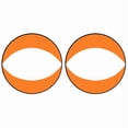 thumbnail image 1 of Voile de Kayak Orange, Kit de Voile Downwind Kayak Downwind Voile Pliable Portable WM29, 1 of 6