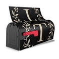thumbnail image 4 of PHELIKA Classic Monogram Letter T Magnetic Mailbox Covers Post Letter Box Cover Standard Size 25.5H x 21W, 4 of 8