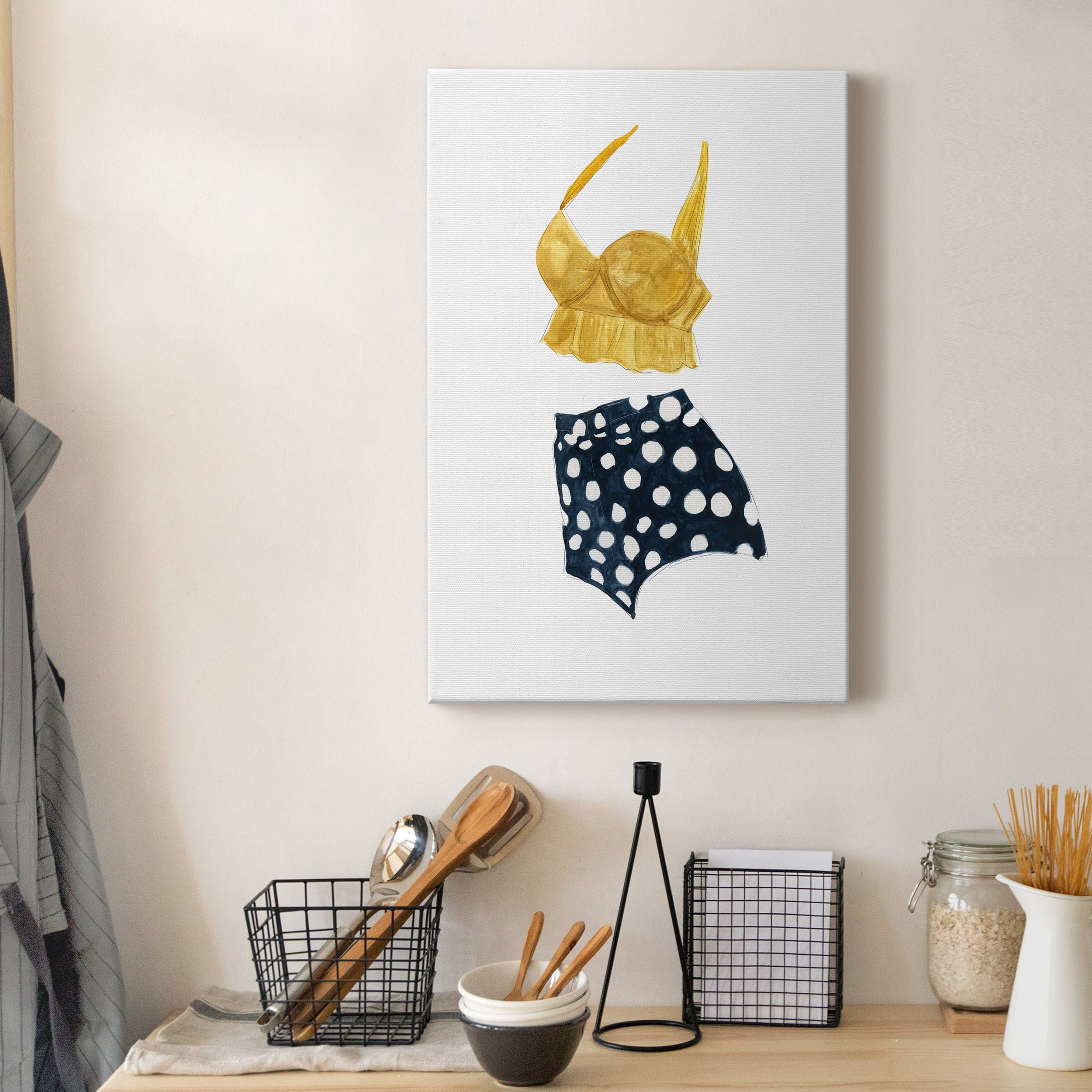 Vintage Swimwear IV Premium Gallery Wrapped Canvas - Ready to Hang - 8 x 12
